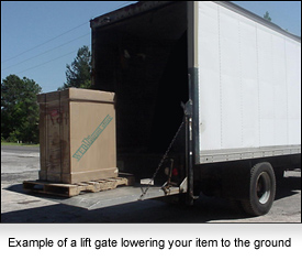 Unloading Assistance - Lift Gate